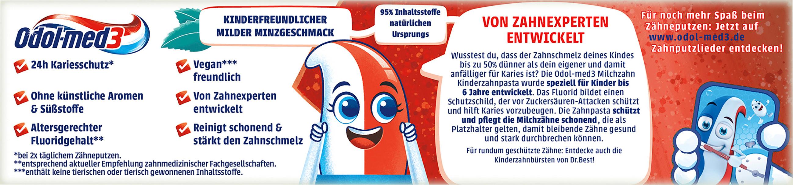Produktbild Odol-med3 Milchzahn Zahncreme 50ml 2 von 11