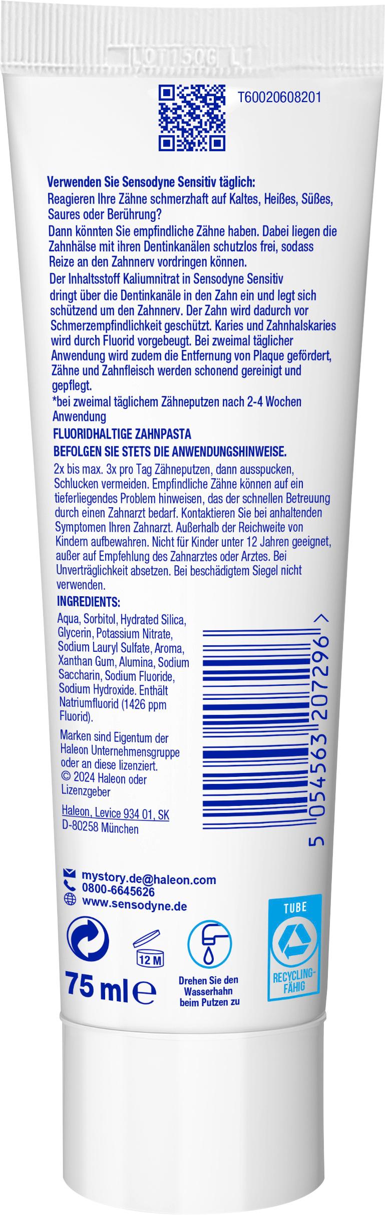 Produktbild Sensodyne Sensitiv Fluorid 2 von 9