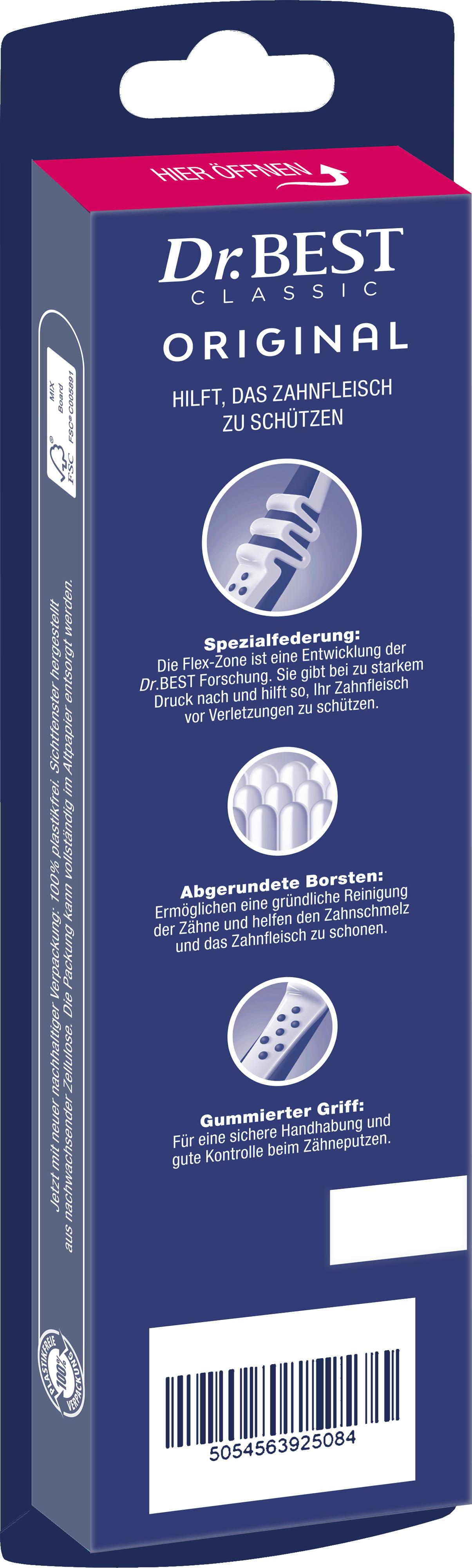 Produktbild Dr.BEST Classic Original mittel 2+1 Zahnbürste 2 von 8