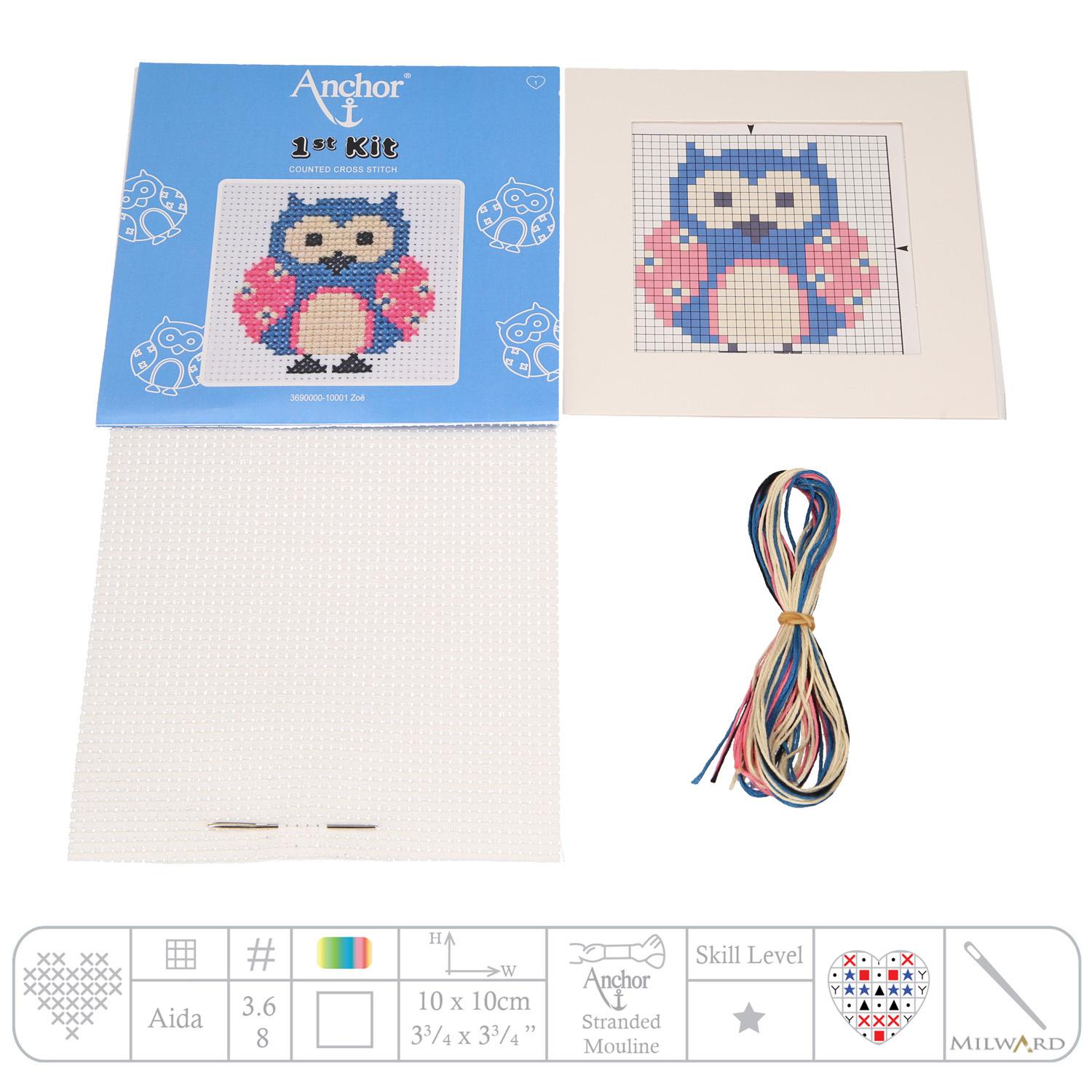 Produktbild Anchor Stickset 1st Kit - Zoe, die Eule 2 von 2