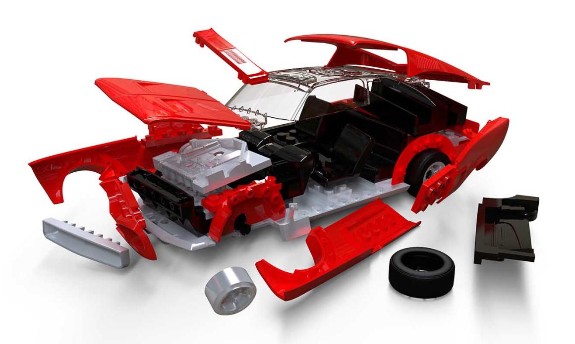 Produktbild Airfix J6035 - QUICKBUILD Ford Mustang GT 1968 4 von 5