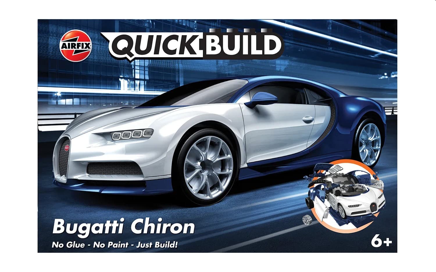 Airfix Quickbuild Bugatti Chiron – Modellbausatz ohne Kleber