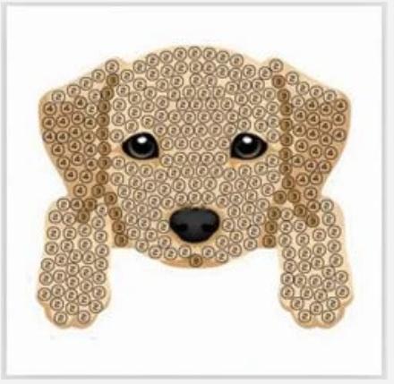 Produktbild Craft Buddy - Crystal Art Diamond Painting Motiv Sticker-Bastelset Set Hund 2 von 2