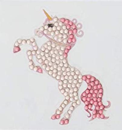 Craft Buddy - Crystal Art Diamond Painting Motiv Sticker-Bastelset Set Einhorn