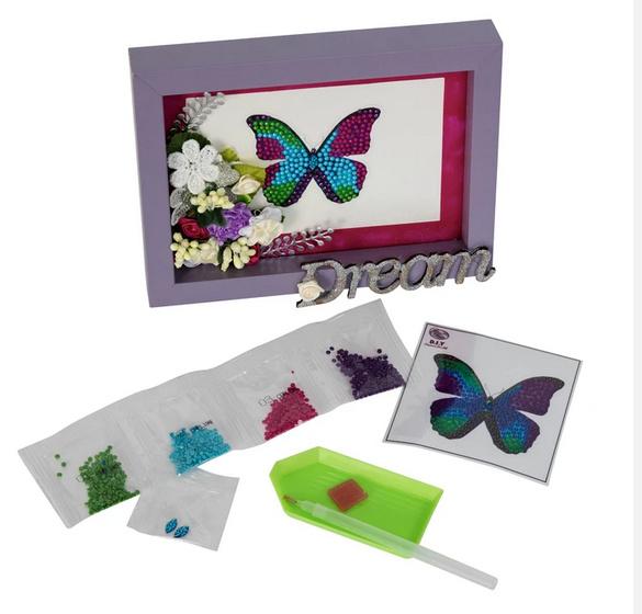 Produktbild Craft Buddy - Crystal Art Diamond Painting Motiv Sticker-Bastelset Set Schmetterling 2 von 2
