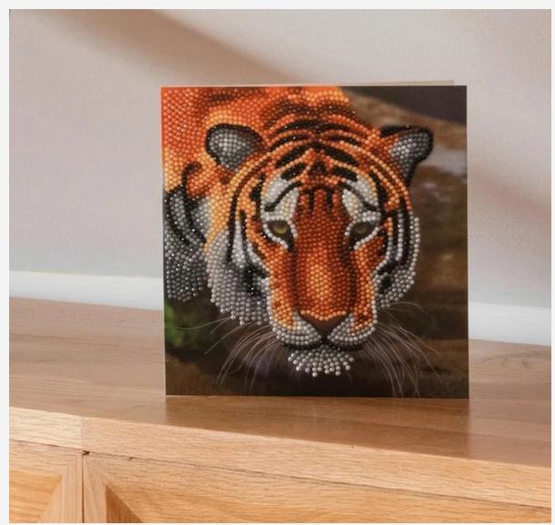 Produktbild Craft Buddy - Crystal Art Diamond Painting Card Kit Tiger, 18 x 18 cm 4 von 4