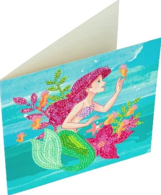 Produktbild Craft Buddy - Crystal Art Diamond Painting Card Kit Arielle, 18x18cm 2 von 3