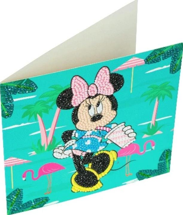 Produktbild Craft Buddy - Crystal Art Diamond Painting Card Kit Minnie on Holiday, 18x18cm 3 von 3