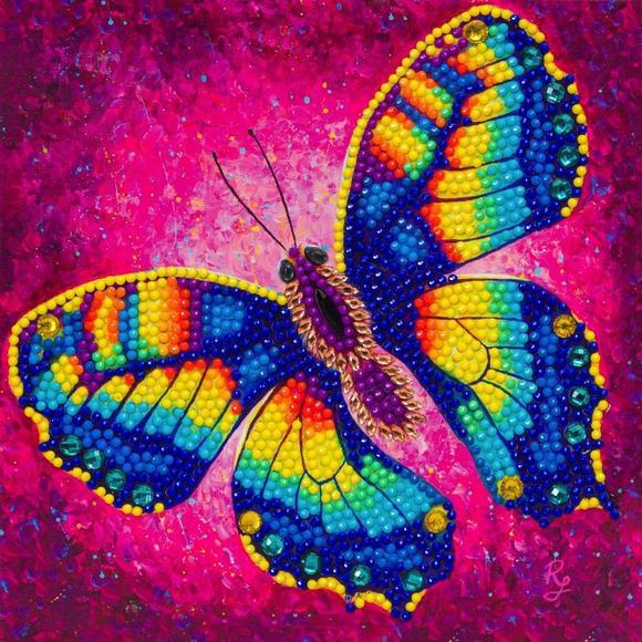 Craft Buddy - Crystal Art Diamond Painting Card Kit RACHEL FROUD"Change"18x18cm