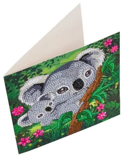 Produktbild Craft Buddy - Crystal Art Diamond Painting Card Kit Koala Umarmung 4 von 4