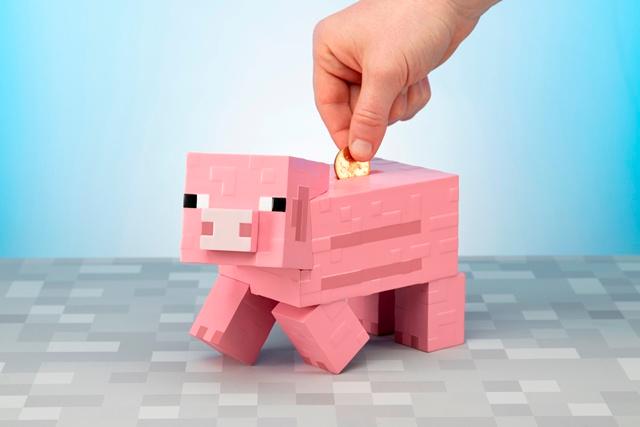 Minecraft Spardose Schwein