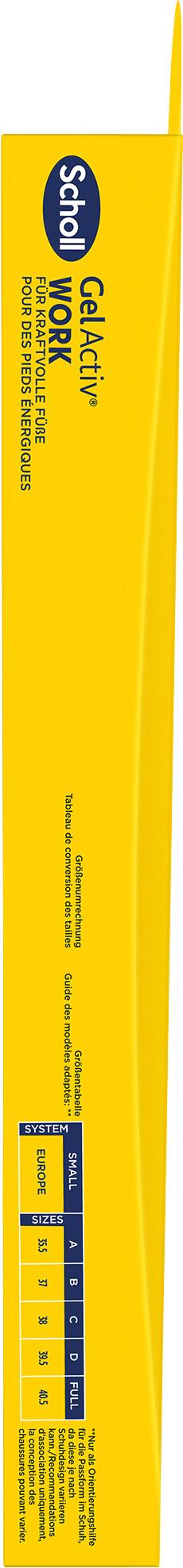 Produktbild Scholl GelActiv Einlegesohlen WORK Größe S 35,5-40,5 5 von 8