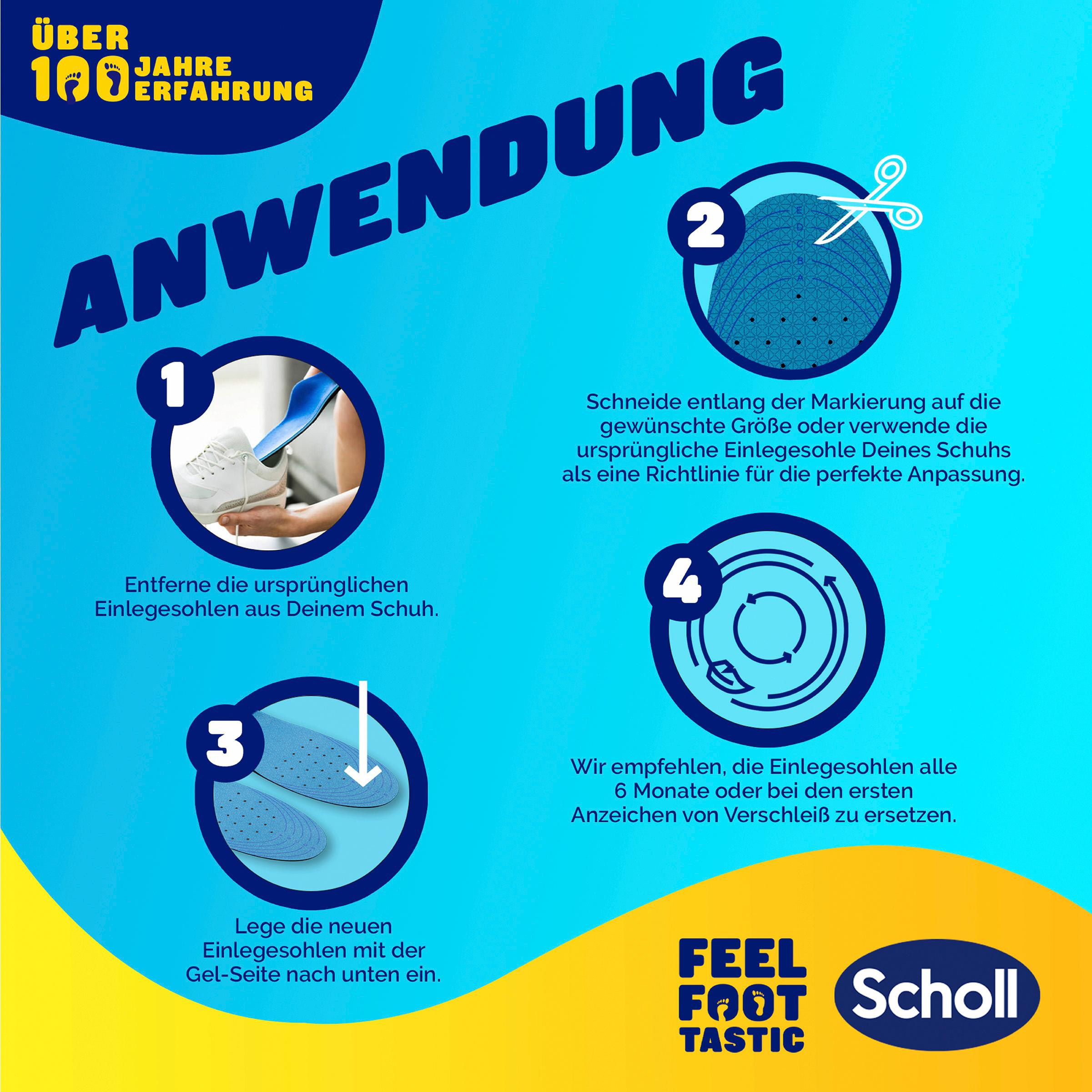 Produktbild Scholl GelActiv Einlegesohlen WORK Größe L 40-46 5 von 8