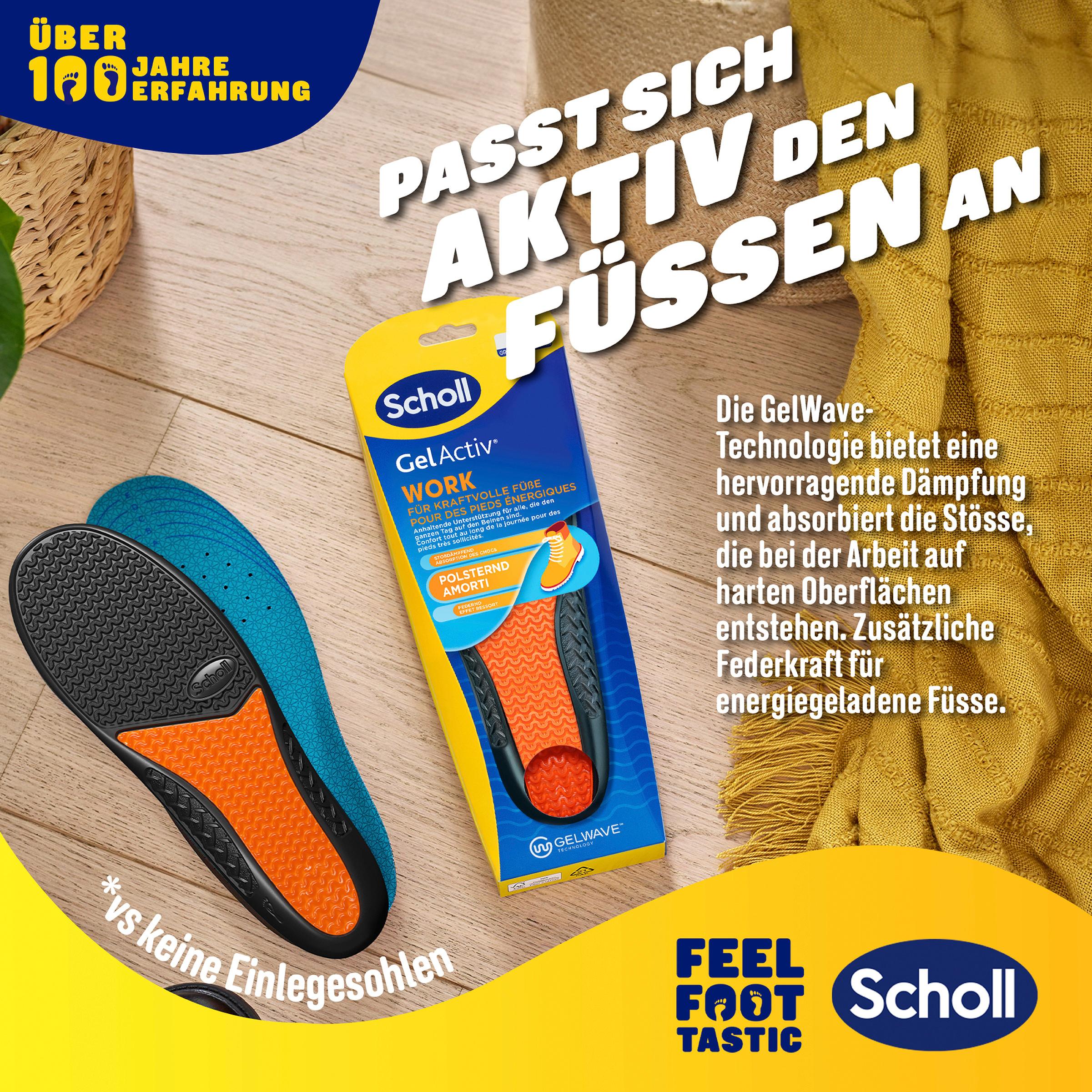 Produktbild Scholl GelActiv Einlegesohlen WORK Größe L 40-46 8 von 8