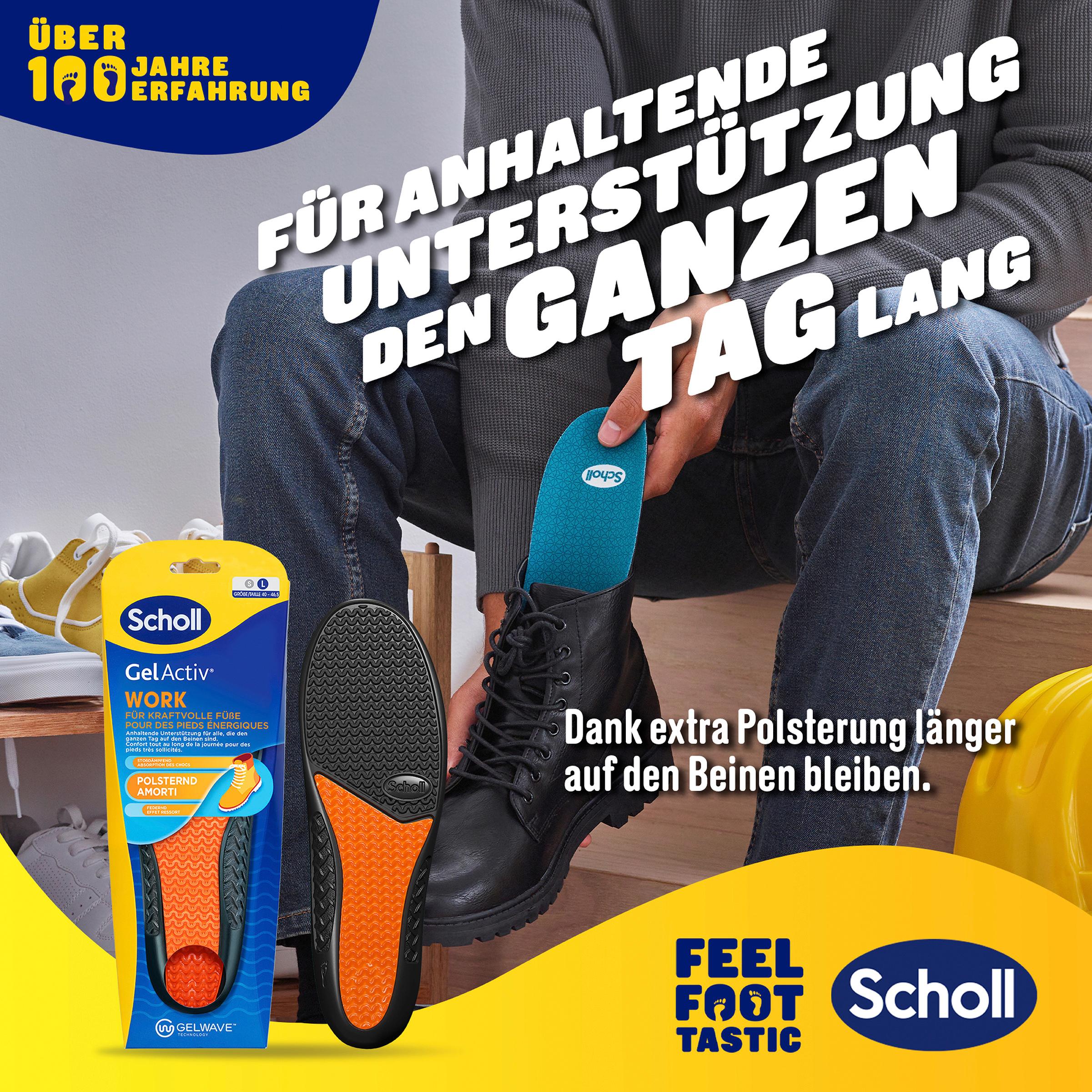Produktbild Scholl GelActiv Einlegesohlen WORK Größe L 40-46 3 von 8