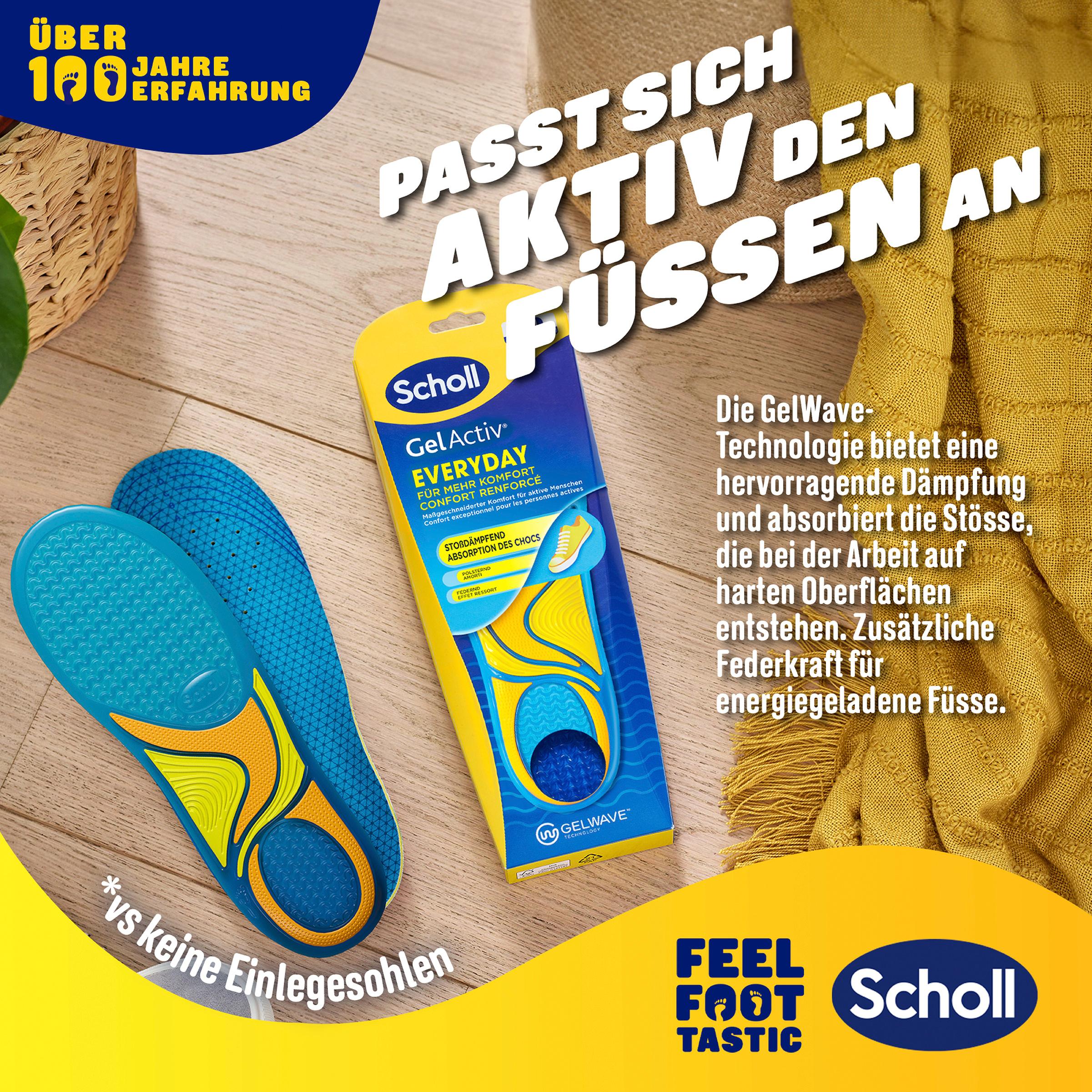 Produktbild Scholl GelActiv Einlegesohlen EVERYDAY Größe L 40-46,5 4 von 8
