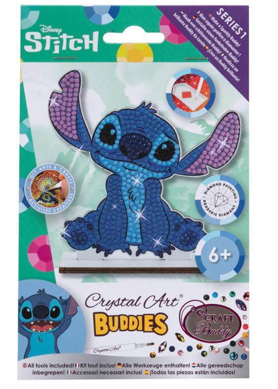 Craft Buddy - Craft Buddy - Crystal Art Diamond Painting Card Kit"Stitch"Crystal Art Buddy Disney Series 1