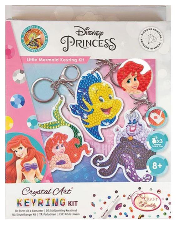 Craft Buddy - Crystal Art Diamond Painting Schlüsselbund Set"Little Mermaid"