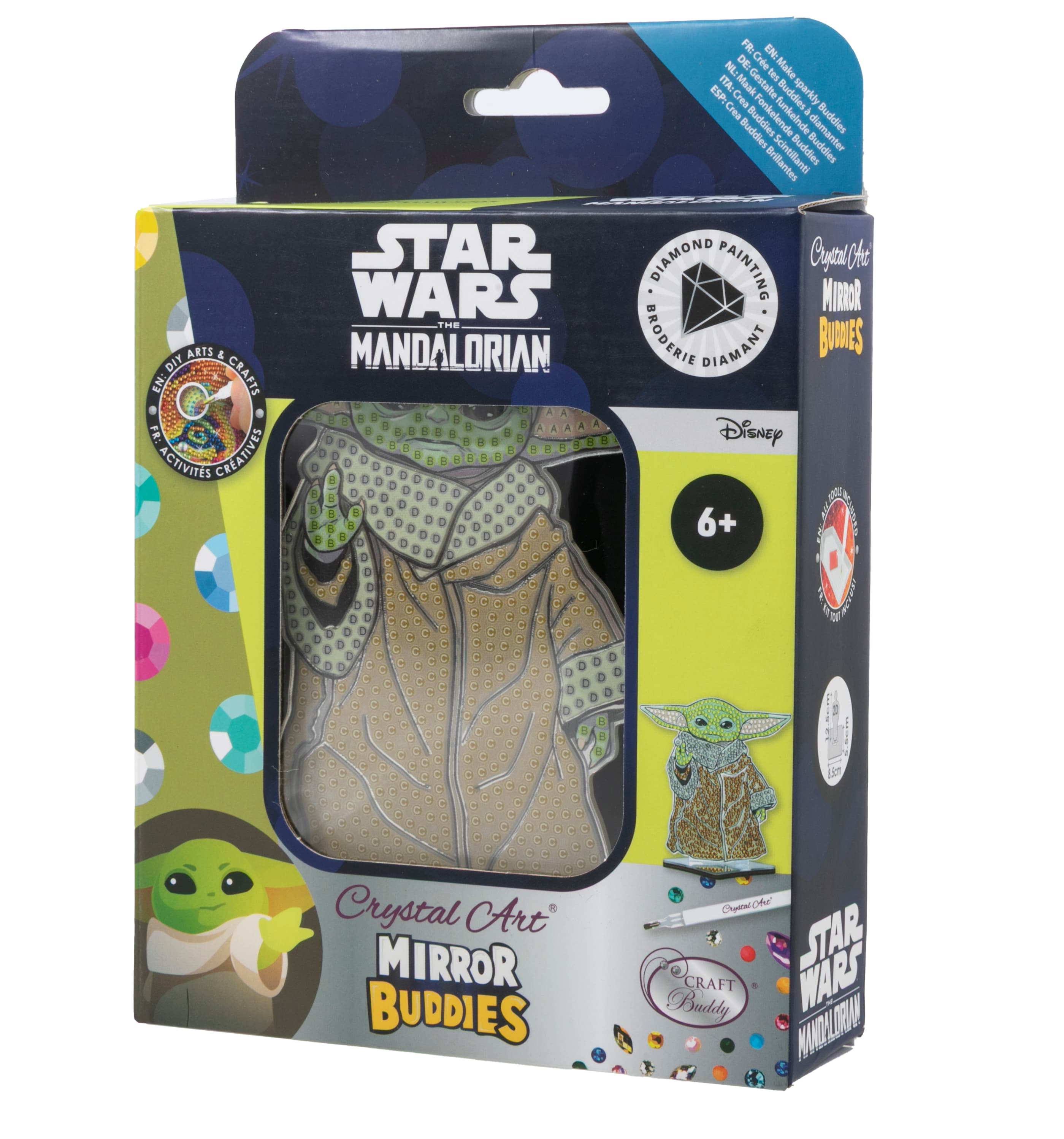 Craft Buddy - Crystal Art Diamond Painting Star Wars Mirror Buddy Grogu