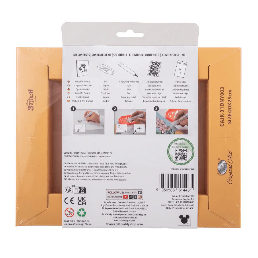 Produktbild Craft Buddy - Stitch Disney Crystal Art Junior Canvas Kit 10 von 10