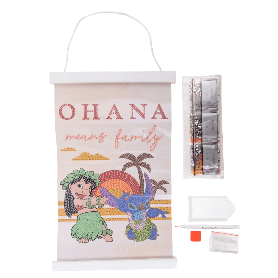 Produktbild Craft Buddy - Crystal Art Diamond Painting Ohana Means Family Disney Mini  Scroll Kit 20x30 cm 3 von 6