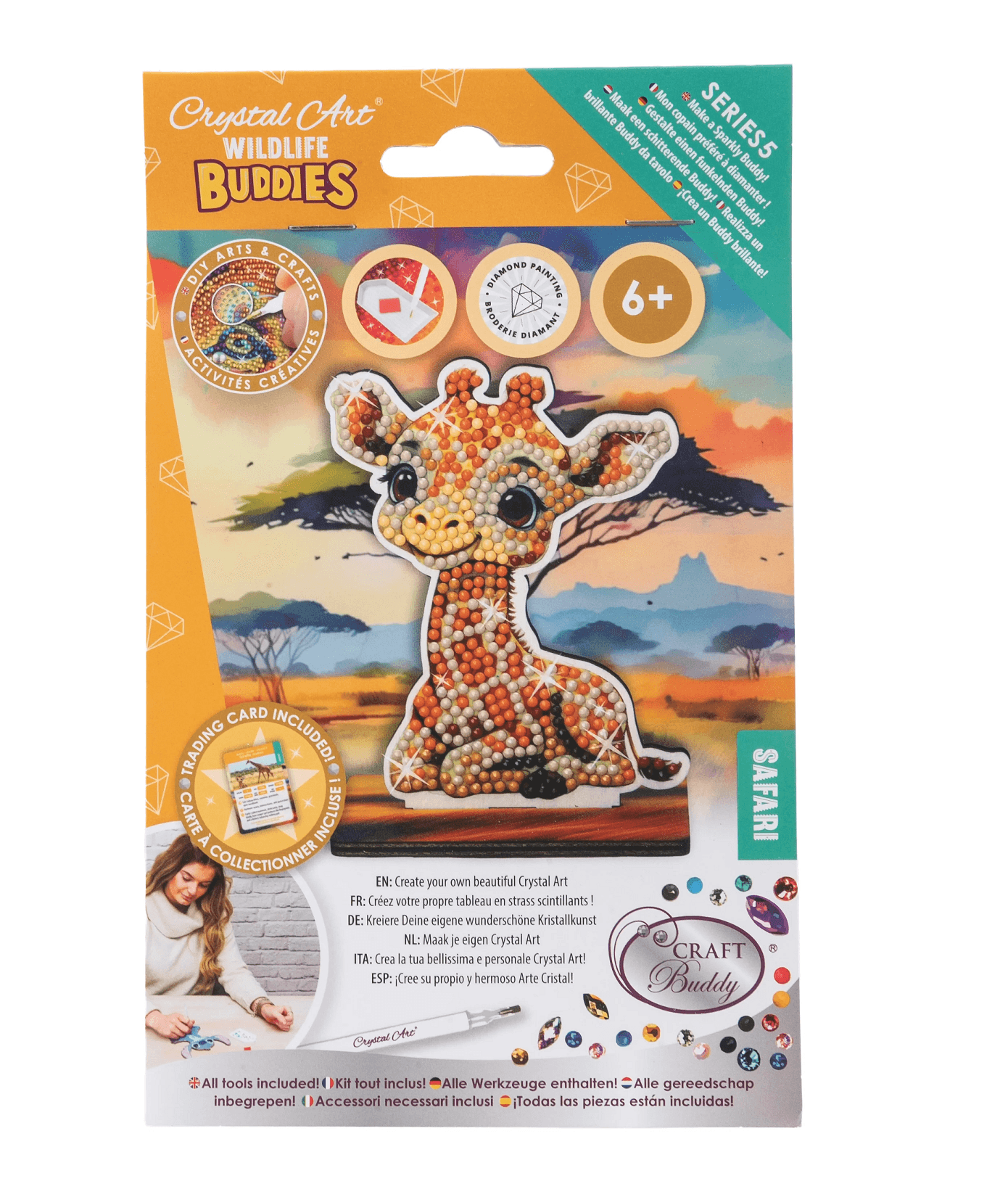 Produktbild Craft Buddy - Crystal Art Diamond Painting Giraffe Wildlife Buddies 6 von 6