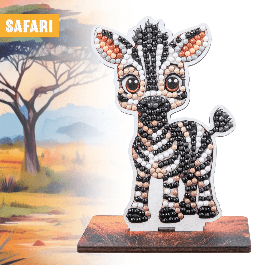 Craft Buddy - Crystal Art Diamond Painting Zebra Wildlife Buddies
