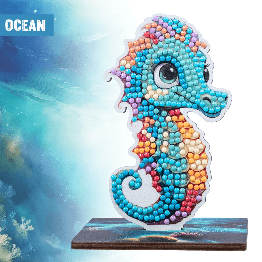 Craft Buddy - Crystal Art Diamond  Painting Seepferdchen Wildlife Buddies