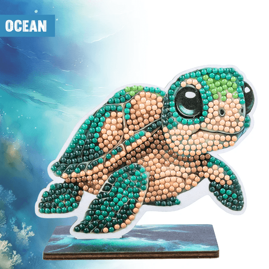 Craft Buddy - Crystal Art Diamond Schildkröte Painting  Wildlife Buddies