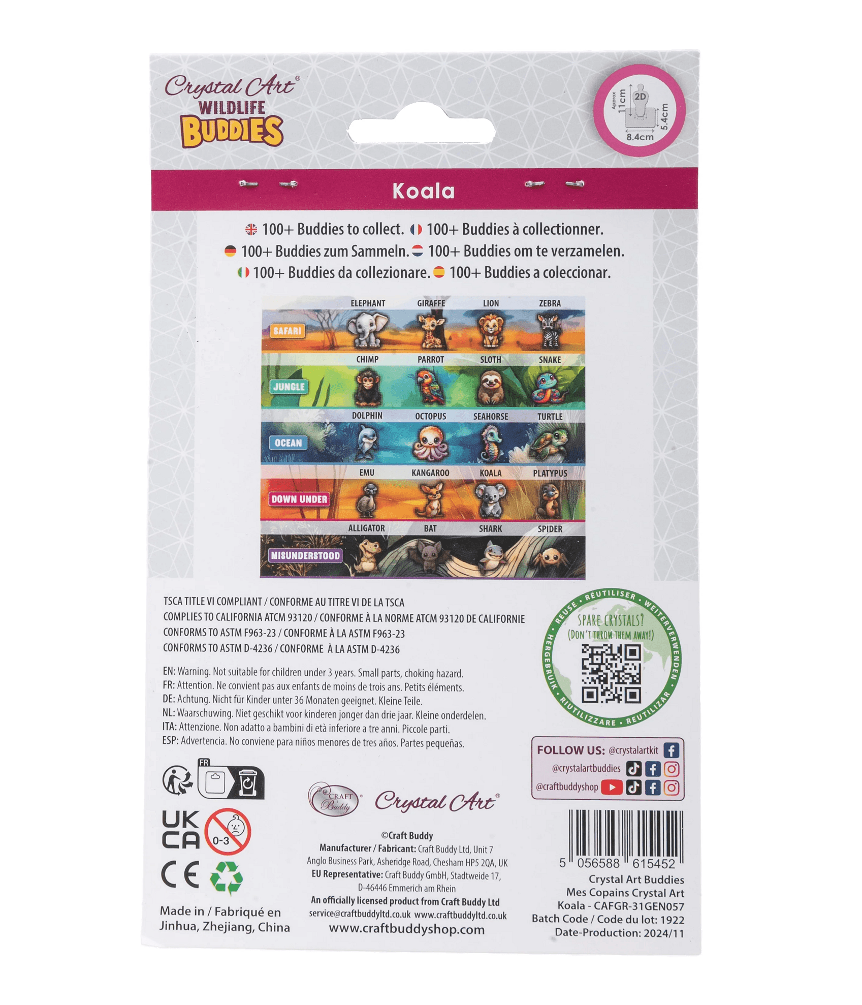 Produktbild Craft Buddy - Crystal Art Diamond Painting Koala Wildlife Buddies 3 von 4