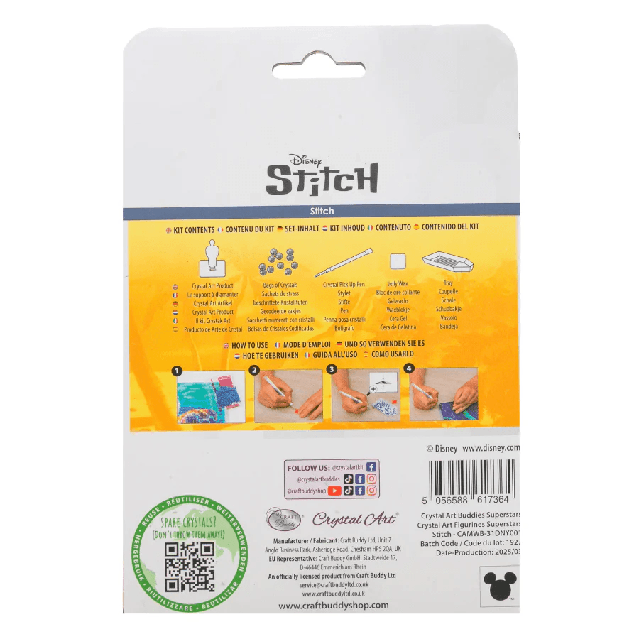 Produktbild Craft Buddy - Crystal Art Diamond Painting Stitch Crystal Art Buddies Superstars Kit Disney 2 von 8