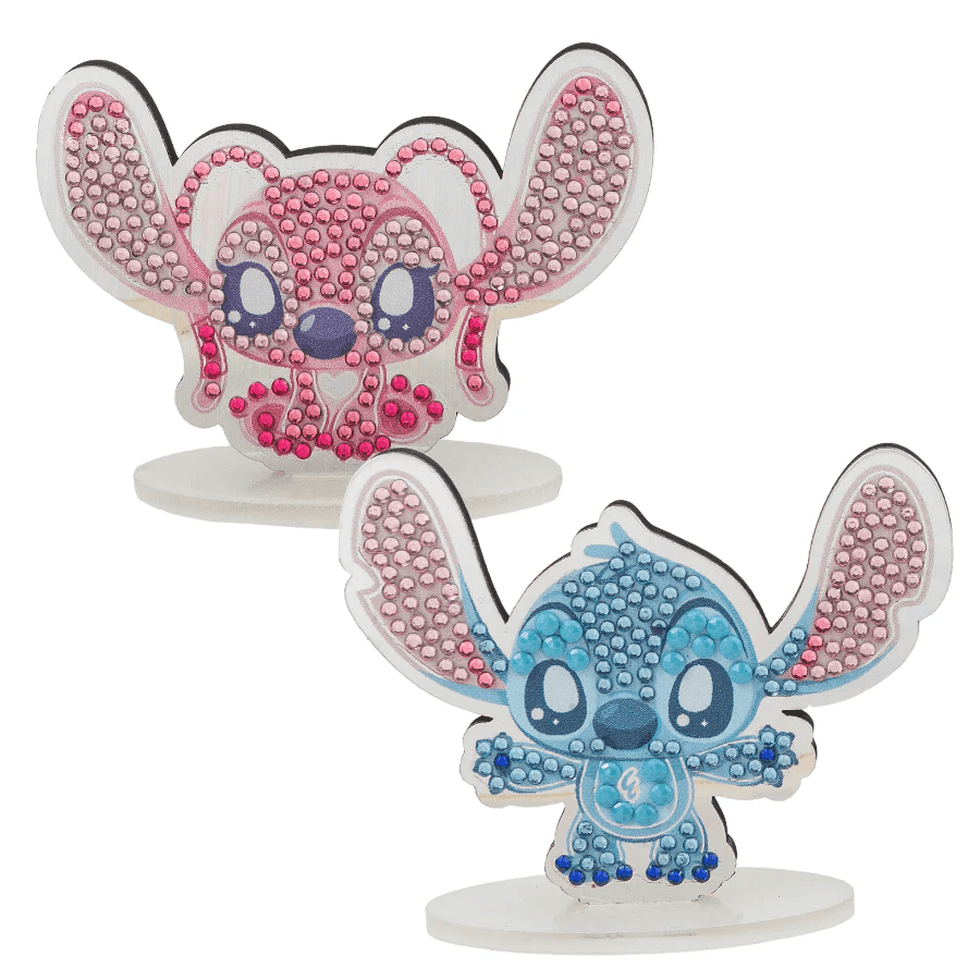 Craft Buddy - Crystal Art Diamond Painting Stitch & Angel Crystal Art Mag Buddies Disney Set of 2