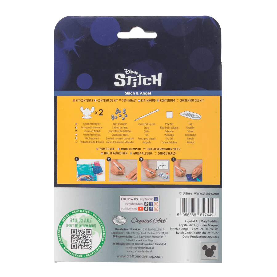 Produktbild Craft Buddy - Crystal Art Diamond Painting Stitch & Angel Crystal Art Mag Buddies Disney Set of 2 10 von 12