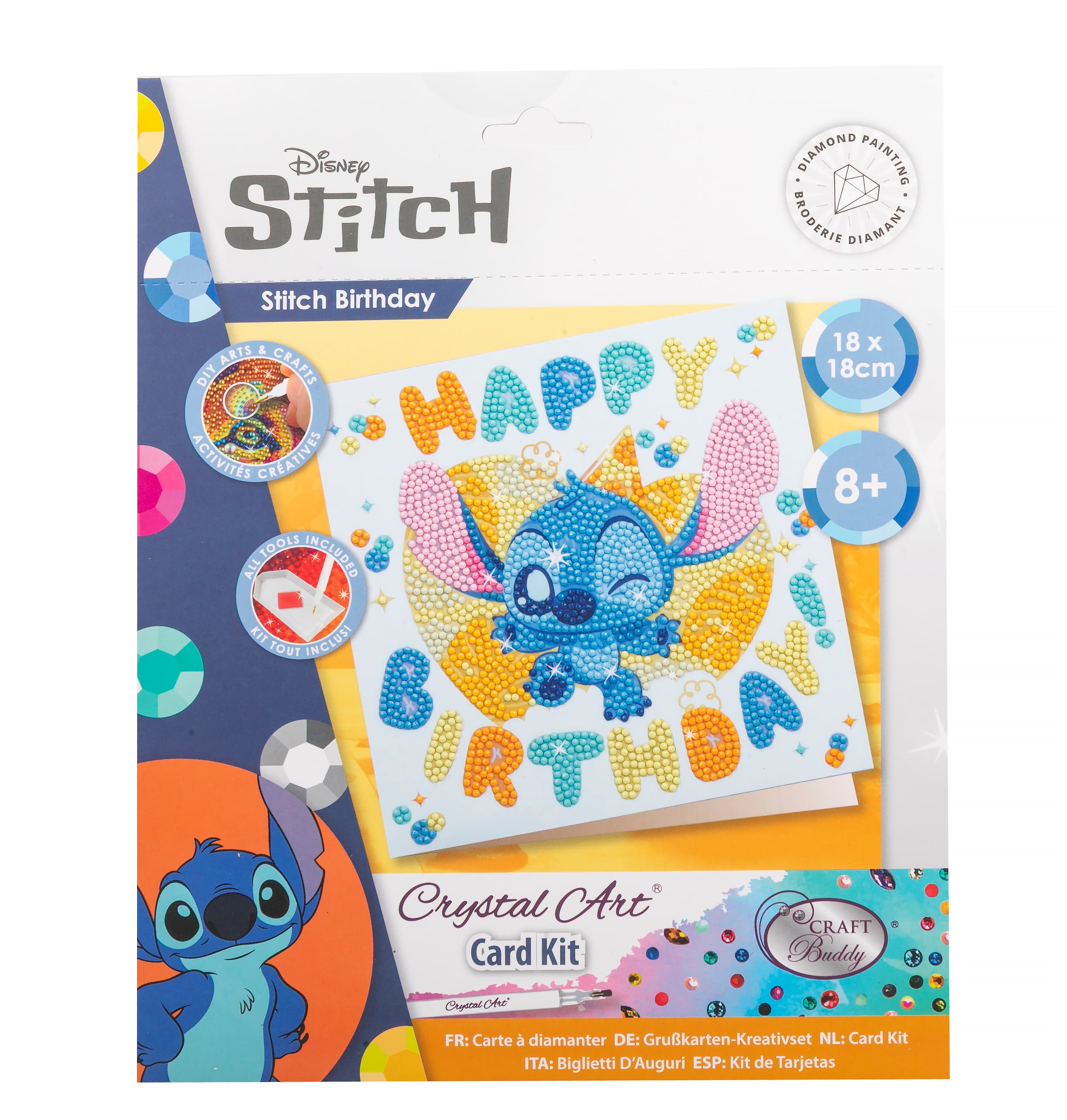 Craft Buddy - Crystal Card Diamond Painting Kitdisney Stitch  Birthday