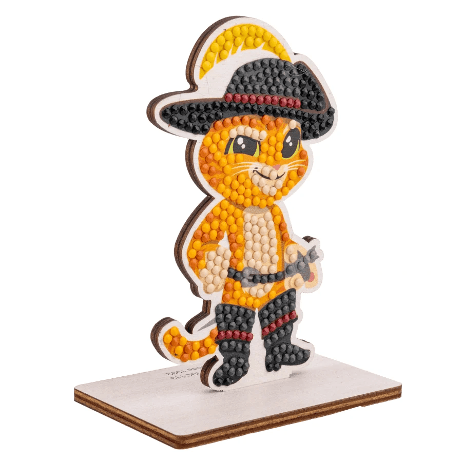 Craft Buddy - Crystal Art Diamond Painting Buddies Der gestiefelte Kater Shrek Diamond Painting Bastelset