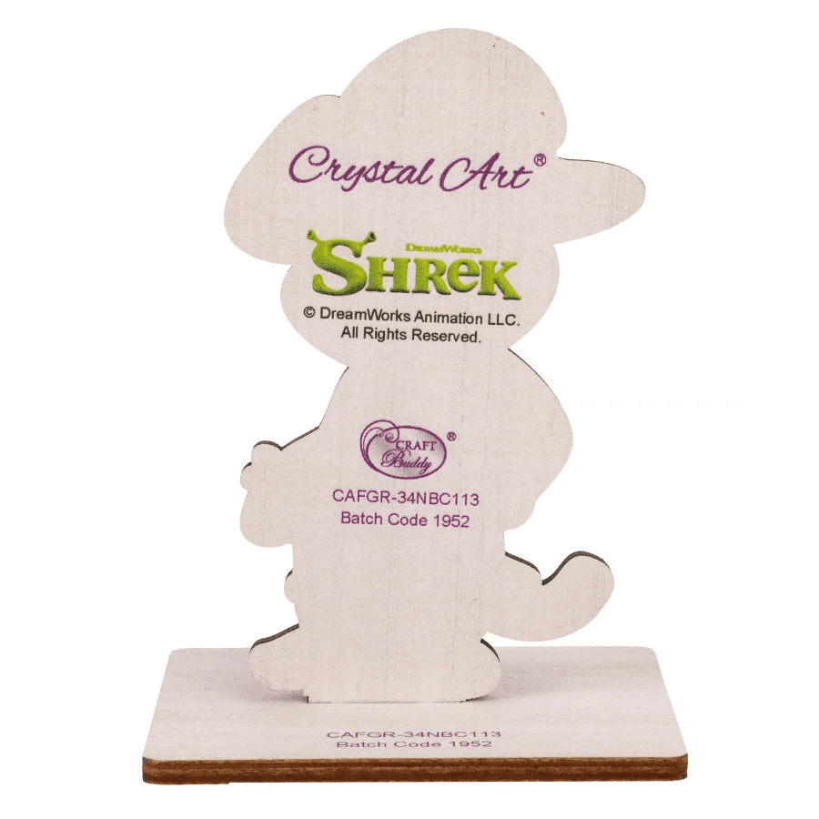 Craft Buddy - Crystal Art Diamond Painting Buddies Der gestiefelte Kater Shrek Diamond Painting Bastelset