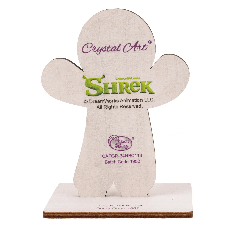 Craft Buddy - Crystal Art Diamond Painting Buddies Lebkuchenmann Shrek Diamond Painting Bastelset