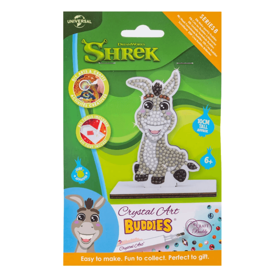 Craft Buddy - Crystal Art Diamond Painting  Buddies Esel Shrek Diamond Painting Bastelset