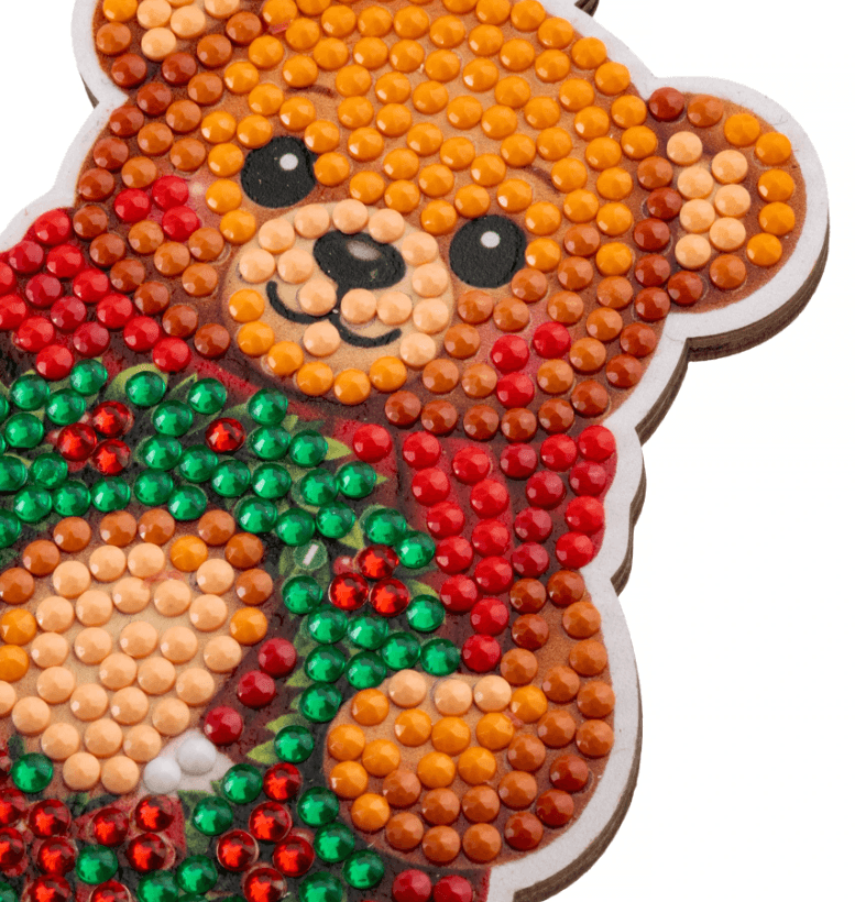 Craft Buddy - Crystal Art Diamond Painting  Buddies Weihnachtsbär Diamond Painting Bastelset