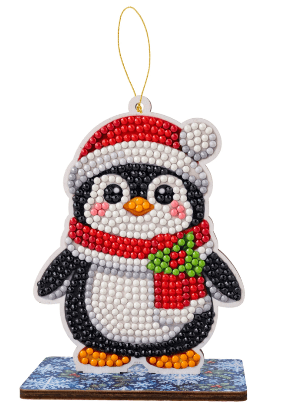 Craft Buddy - Crystal Art Diamond Painting Buddies Weihnachtspinguin Diamond Painting Bastelset