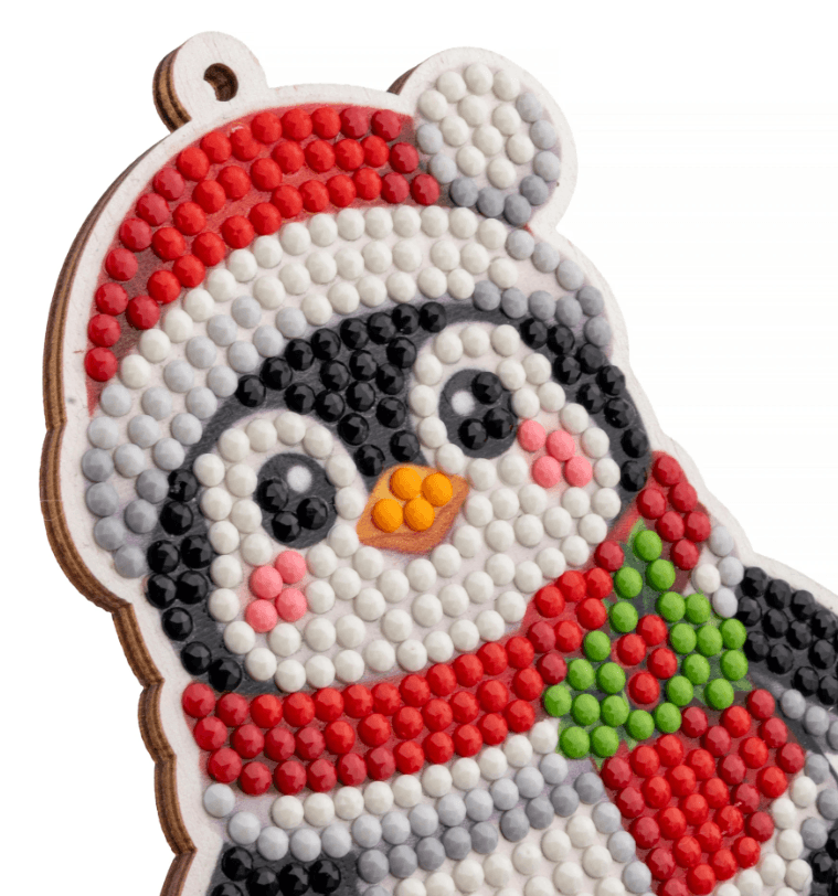 Craft Buddy - Crystal Art Diamond Painting Buddies Weihnachtspinguin Diamond Painting Bastelset
