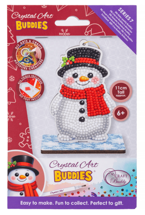 Craft Buddy - Crystal Art Diamond Painting  Buddies Schneemann Diamond Painting Bastelset