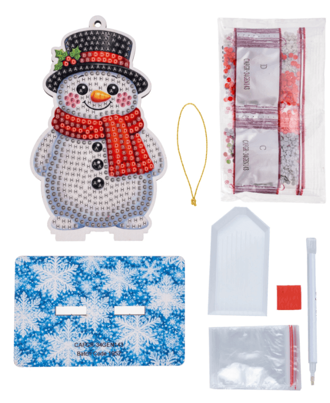Craft Buddy - Crystal Art Diamond Painting  Buddies Schneemann Diamond Painting Bastelset