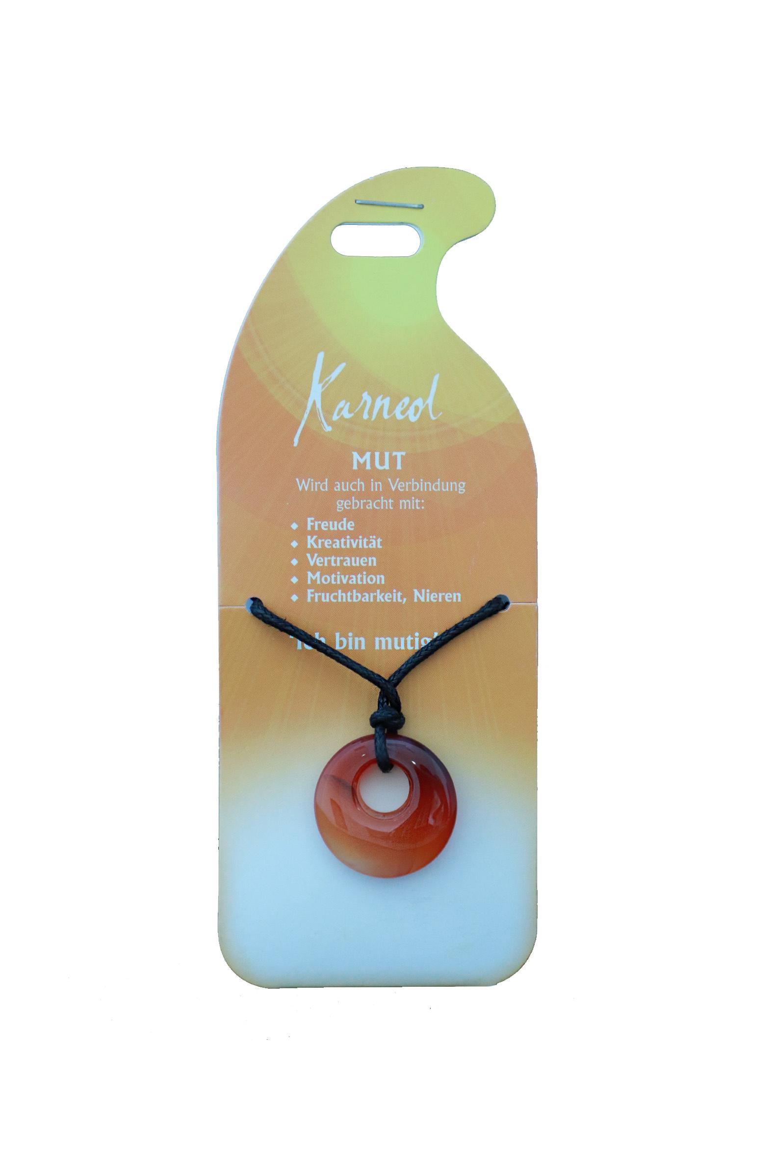 Halsband Mut - Karneol