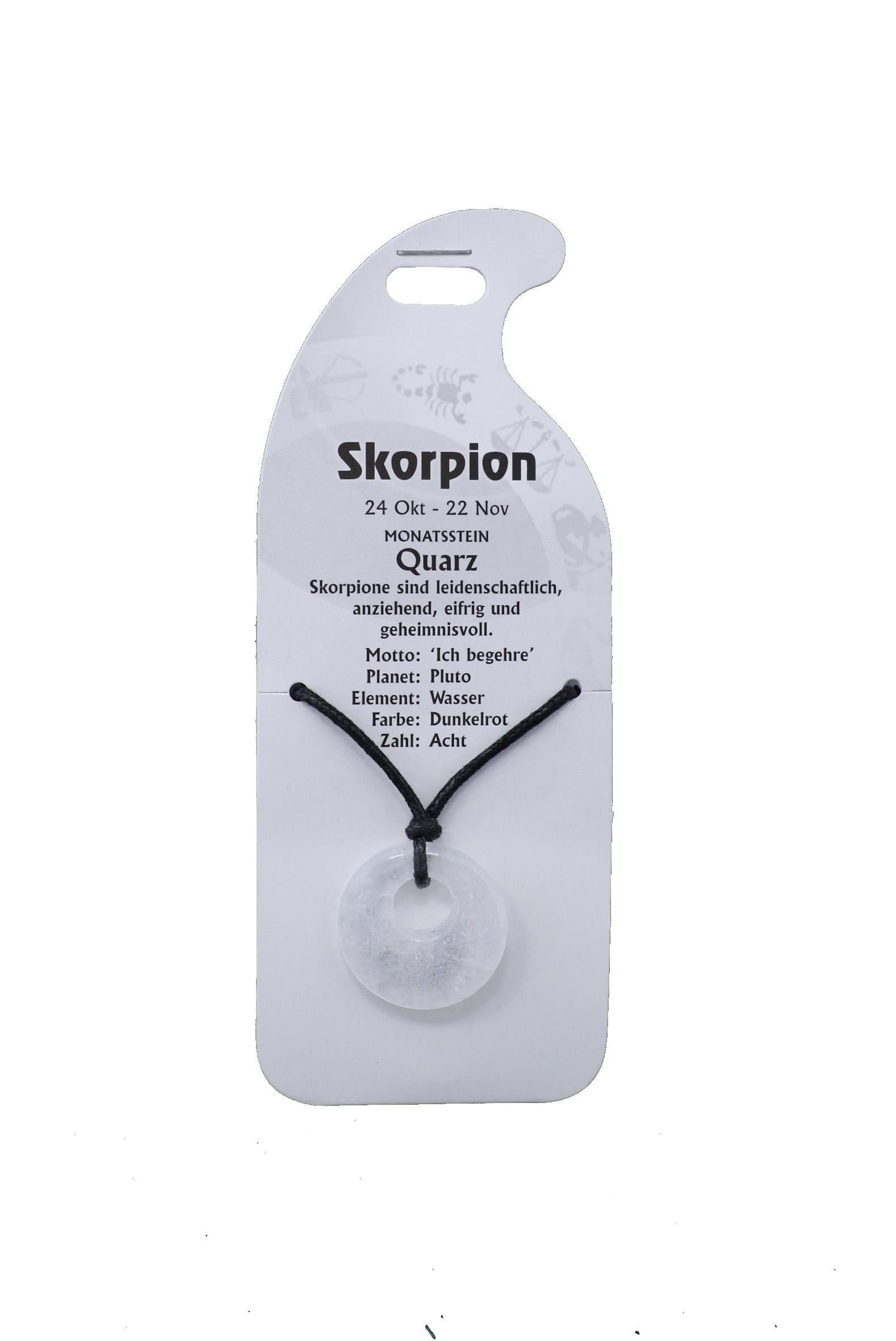 Halsband Skorpion - Quarz