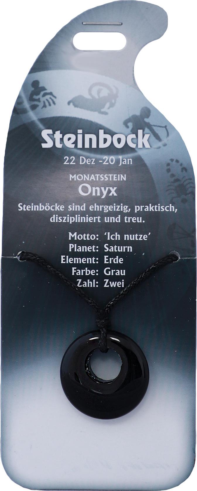 Halsband Steinbock - Onyx