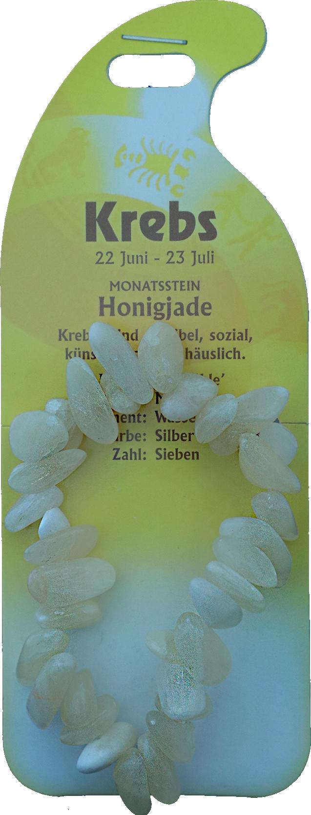 Armband Krebs - Honigjade