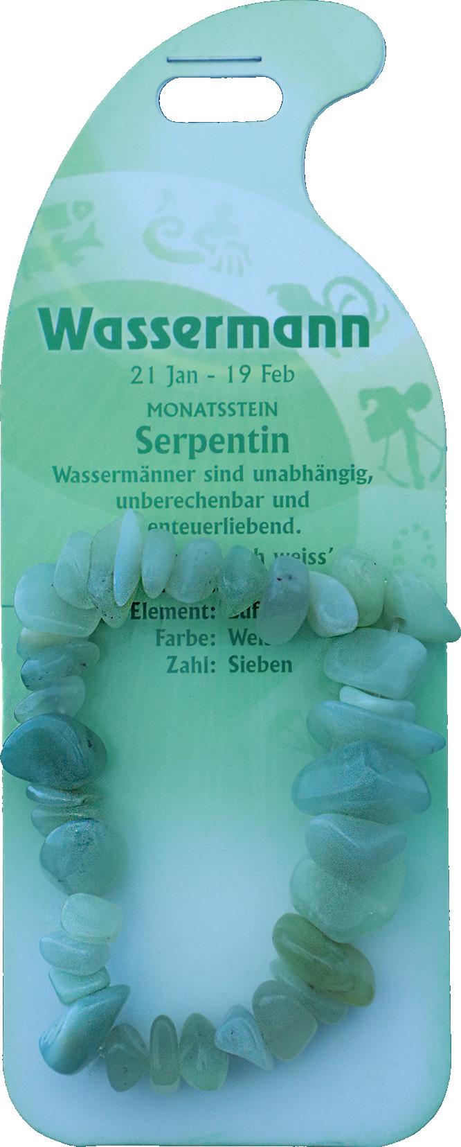 Armband Wassermann - Serpentin