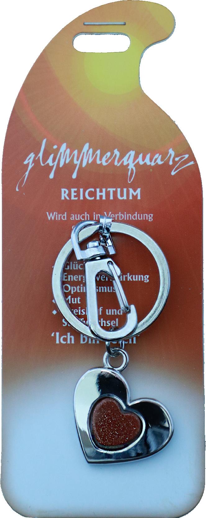 Produktbild Schlüsselanhänger Reichtum - Glimmerquarz 3 von 4