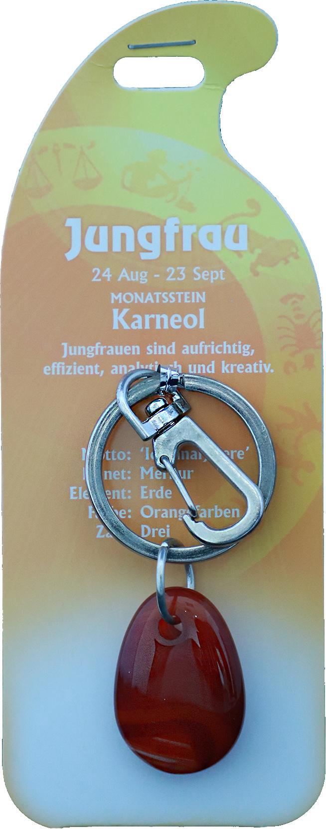 Produktbild Schlüsselanhänger Jungfrau - Karneol 2 von 2